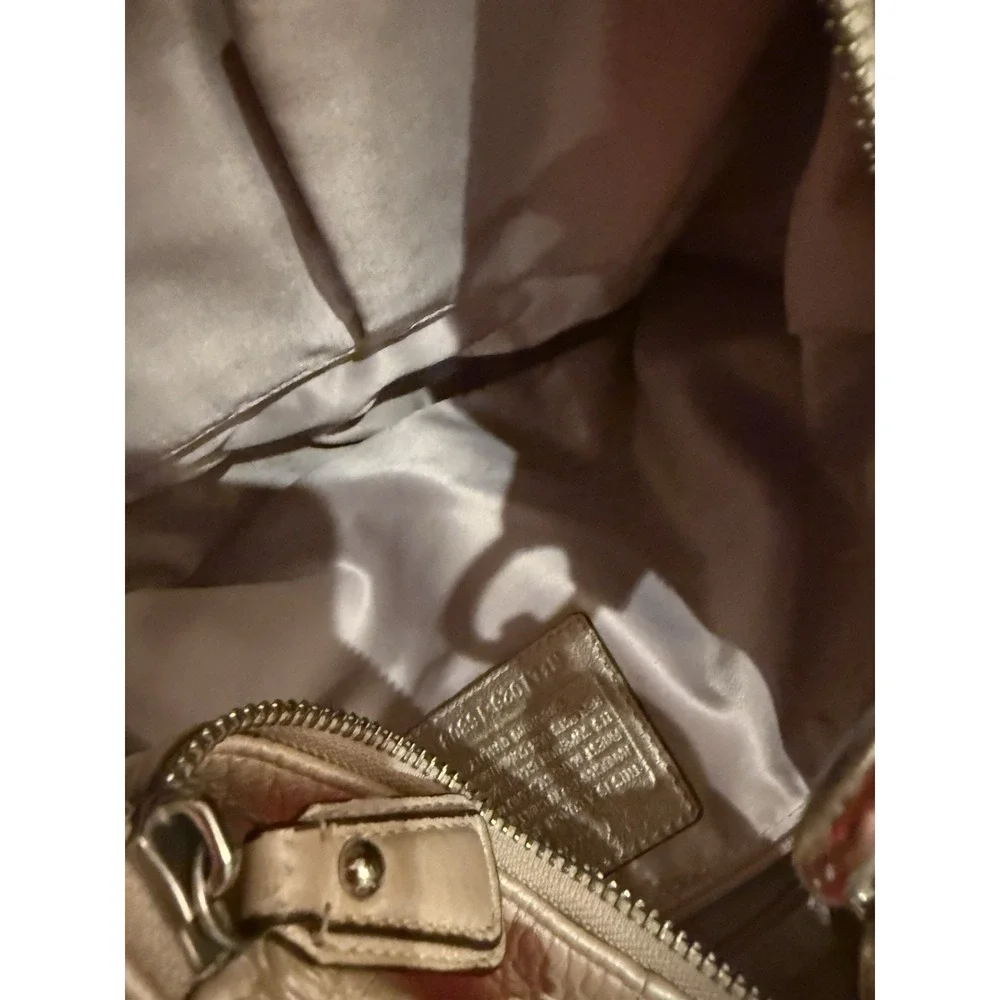 Coach Metallic‎ Gold Leather Kristin Hobo Shoulder Bag Purse Hardware 16808